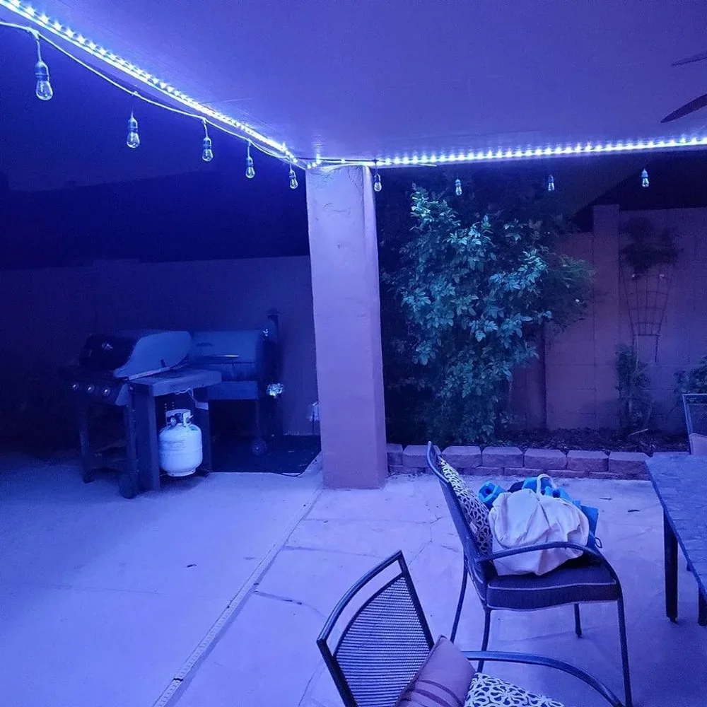 Lxyoug 100ft RGB 5050 44 Keys IR Music Sync Led Lights for Bedroom Decoration